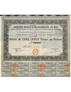 1920 - CHANTIERS NAVALS ET CHAUDRONNERIES DU MIDI
