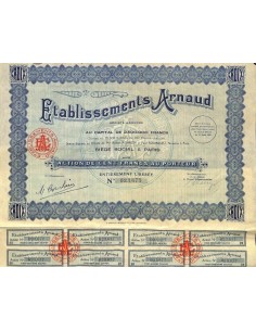 1929 - ETABLISSEMENTS ARNAUD