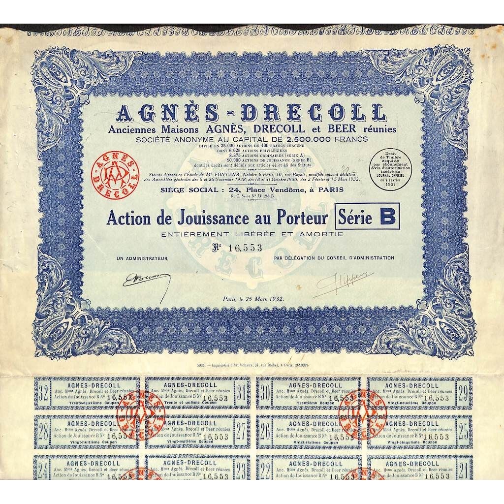 1932 - AGNES-DRECOLL