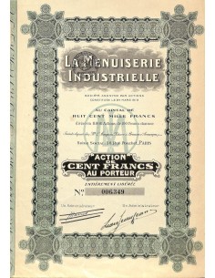 1919 - LA MENUISERIE INDUSTRIELLE