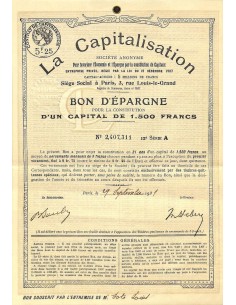 1931 - LA CAPITALISATION