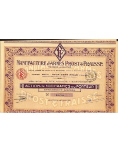 1930 - MANUFACTURE D'ARMES PROST ET FRAISSE