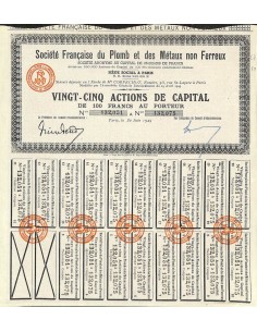 1949 - FRANCAISE DU PLOMB ET DES METAUX NON FERREUX SOC.