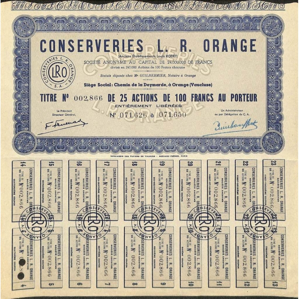 CONSERVERIES L. R. ORANGE