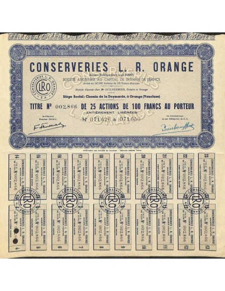 CONSERVERIES L. R. ORANGE