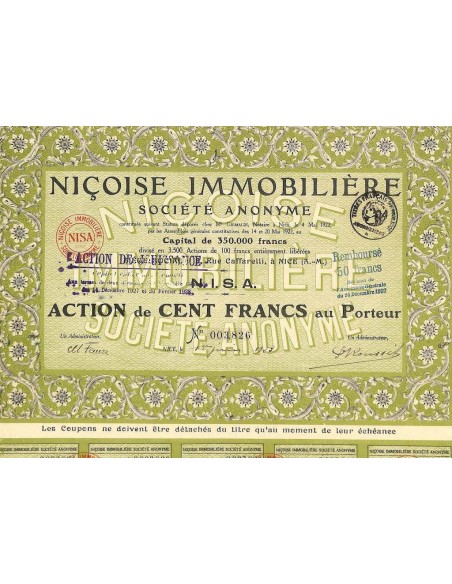 1928 - NICOISE IMMOBILIERE