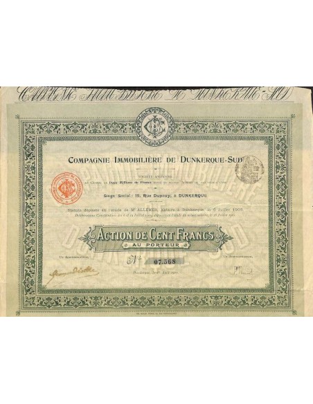 1905 - COMPAGNIE IMMOBILIERE DE DUNKERQUE-SUD