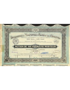 1931 - BRASSERIES ET MALTERIES D'ALAIS ET DES CEVENNES