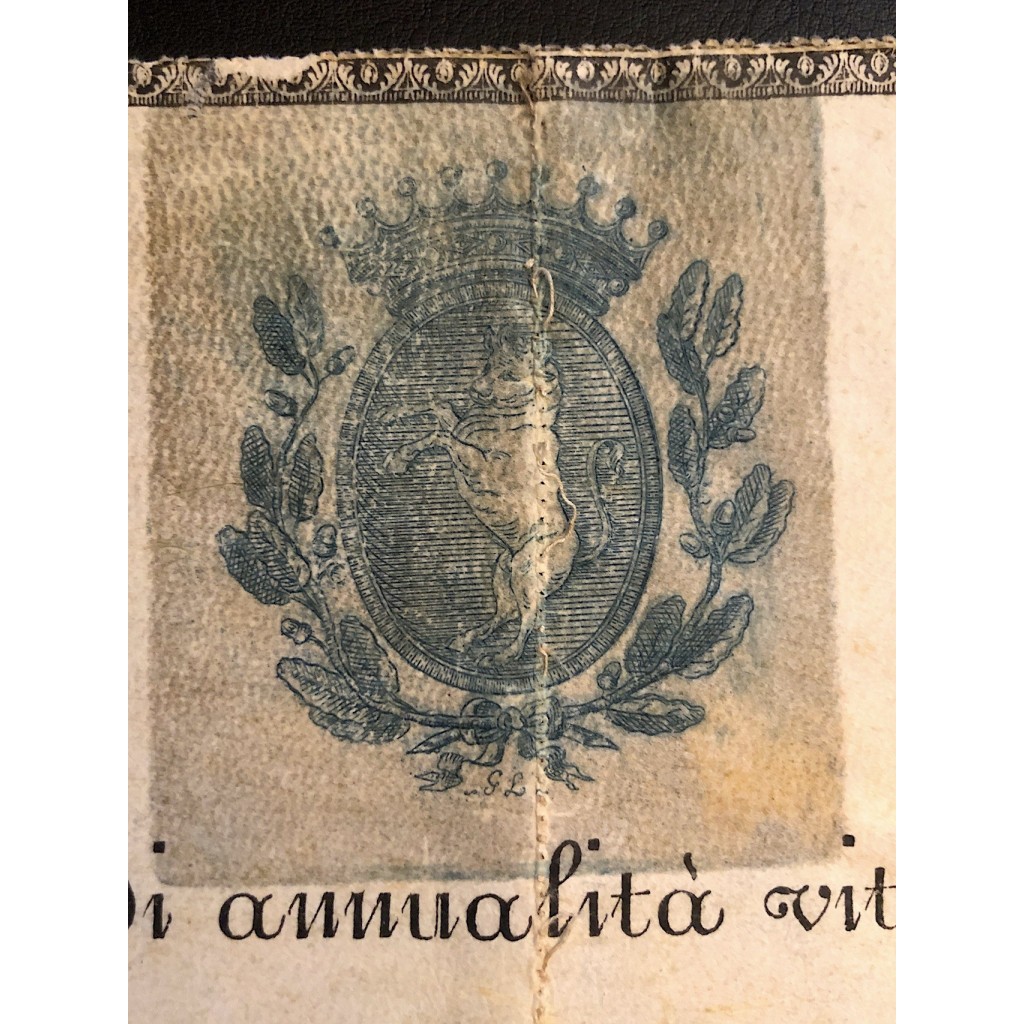 1816 - CITTA' DI TORINO CASSA DE CENSI E...