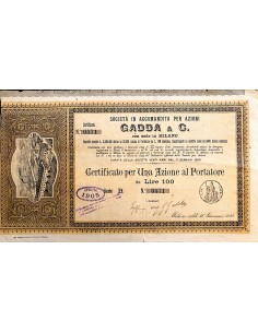 1899 - SOC. IN ACCOMANDITA PER AZIONI GADDA & C. - 1...