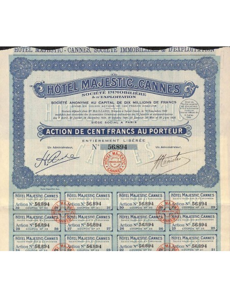 1926 - HOTEL MAJESTIC - CANNES