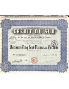 1926 - CREDIT DU SUD