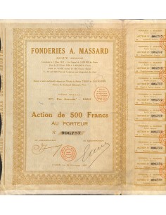 1928 - FONDERIES A. MASSARD
