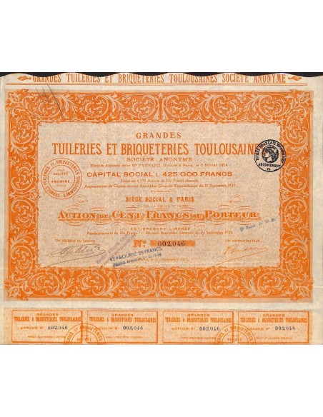 1924 - GRANDES TUILERIES ET BRIQUETERIES TOULOUSAINES