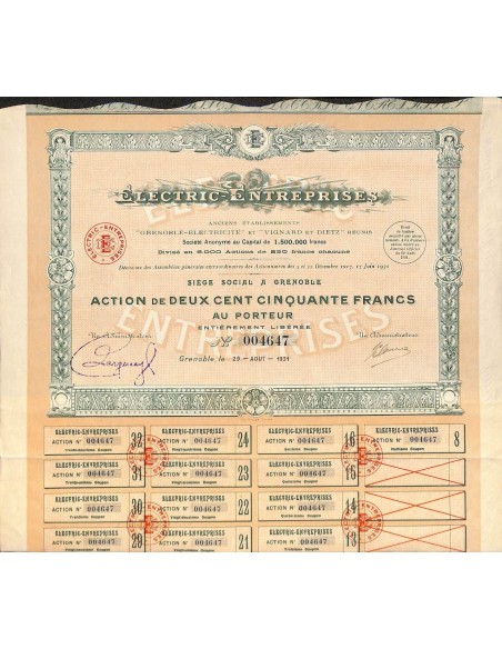 1931 - ELECTRIC ENTREPRISES