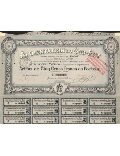 1920 - ALIMENTATION DU SUD-EST
