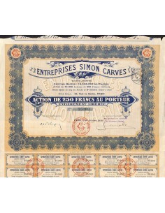 1920 - ENTREPRISES SIMON CARVES