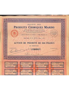1926 - PRODUITS CHIMIQUES MARINS SOC. DES