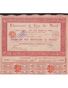 1930 - ELECTRICITÉ ET GAZ DU NORD