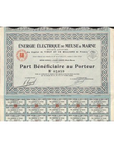 1929 - ENERGIE ELECTRIQUE DE MEUSE ET MARNE