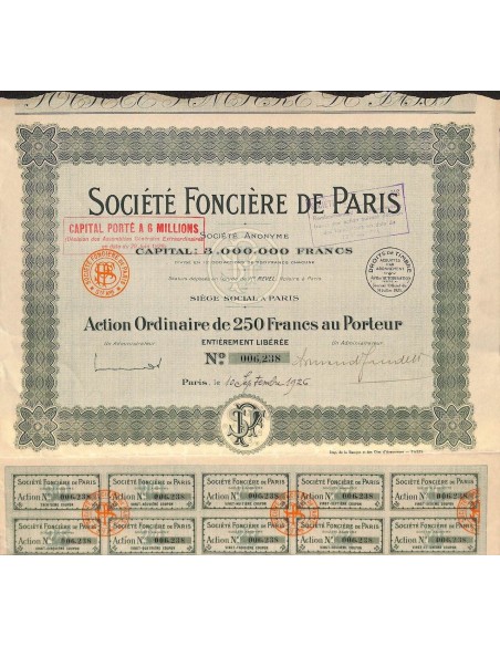 1926 - FONCIÈRE DE PARIS SOC.