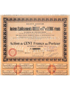 1929 - ANCIENS ETABLISSEMENTS RUELLE ET C.IE ET LEDUC REUNIS