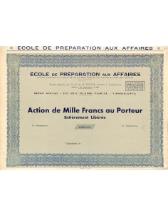 1950 - ECOLE DE PREPARATION AUX AFFAIRES
