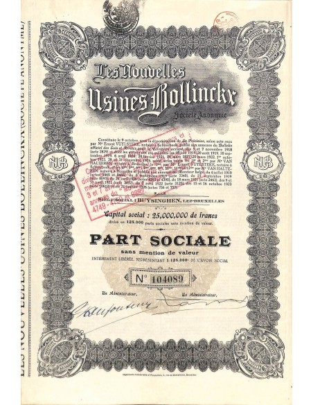 1926 - LES NOUVELLES USINES BOLLINCKX