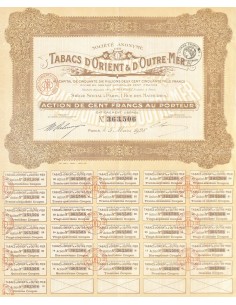 1928 - TABACS D'ORIENT ET D'OUTRE-MER