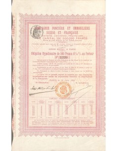 1909 - COMP. FONCIERE ET IMMOBILIERE SUISSE ET FRANCAISE
