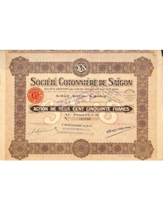 1924 - COTONNIERE DE SAIGON SOC.