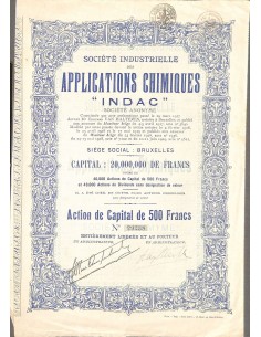 1929 - APPLICATIONS CHIMIQUES INDAC