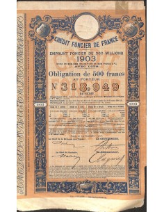 1903 - CREDIT FONCIER DE FRANCE (PRESTITO DI 300 MIL.)