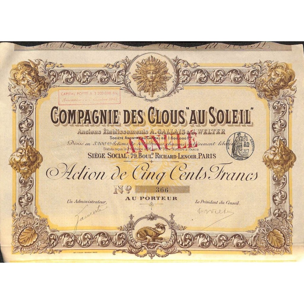 1947 - COMP. DES CLOUS AU SOLEIL