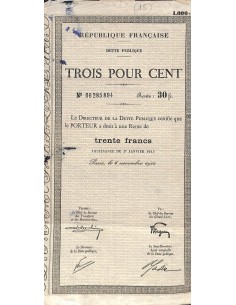 1944 - REPUBLIQUE FRANCAISE - DETTE PUBLIQUE