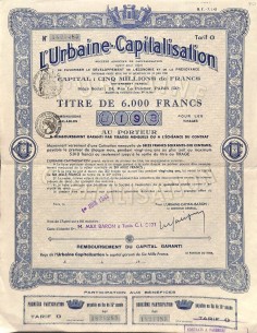 1942 - L'URBAINE-CAPITALISATION