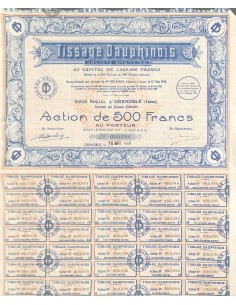 1928 - TISSAGE DAUPHINOIS