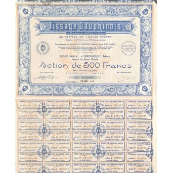1928 - TISSAGE DAUPHINOIS
