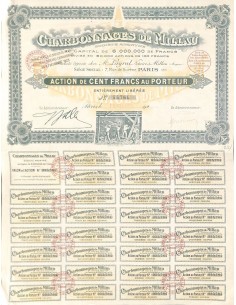 1925 - CHARBONNAGES DE MILLAU