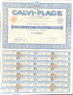 1927 - CALVI-PLAGE