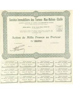 1930 - IMMOBILIERE DES TERNES - MAC-MAHON - ETOILE SOC.