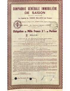 1930 - SAIGON COMPAGNIE GENERALE IMMOBILIERE DE