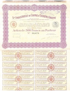 1922 - INDUSTRIELLE DE CHIMIE D'EXTREME-ORIENT S.TÉ
