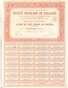 1934 - FRANCAISE DE DALLAGES SOC.