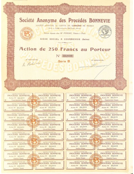 BONNEVIE SOC. ANON. DES PROCEDES