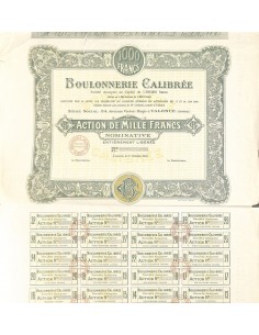 1919 - BOULONNERIE CALIBRÉE