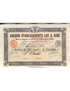 1927 - ANCIENS ETABLISSEMENTS LOY ET AUBÉ