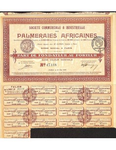 1920 - PALMERAIES AFRICAINES