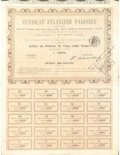 1881 - SYNDICAT FINANCIER PARISIEN