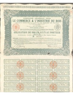 1930 - LE COMMERCE ET L'INDUSTRIE DU BOIS